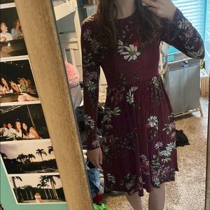 Floral Long Sleeve Dress